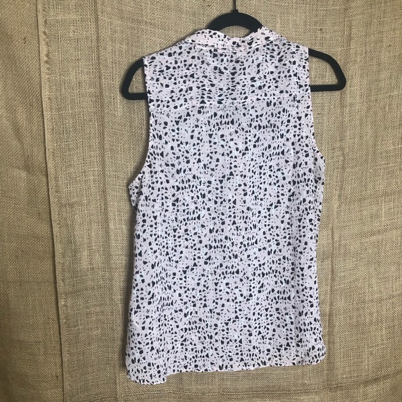 Banana Republic SZ LP Pink Black Top Fun Quirky - Picture 4 of 6